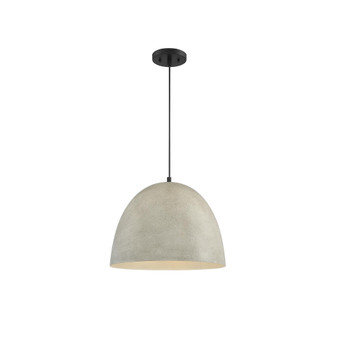 Trade Winds Carson Concrete Pendant Light in Matte Black