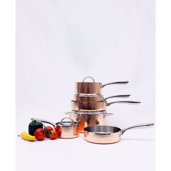 Vintage Collection 10 Piece Polished Copper Cookware Set
