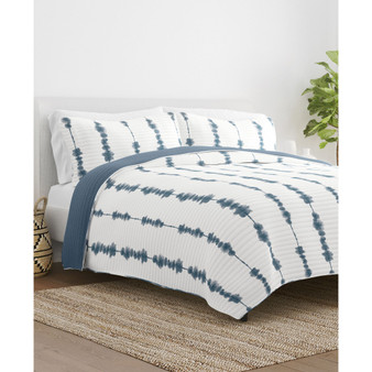 All Season 2 Piece Shibori Reversible Quilt Set, Twin/Twin XL