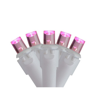 100 Count LED Wide Angle Icicle Christmas Lights with Wire, 5.5'