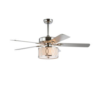 Circe 52" 3-Light Drum Shade Led Ceiling Fan with Remote