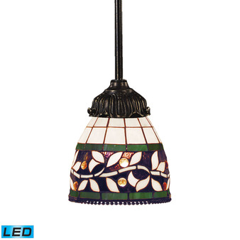 Mix-N-Match 1-Light Pendant in Tiffany Bronze - LED Offering Up To 800 Lumens (60 Watt Equivalent)