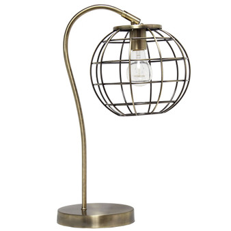Arched Metal Cage Table Lamp