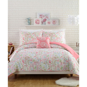 Avery 4 Piece Comforter Set, Full/Queen
