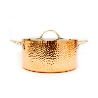 Tri-Ply 9.5" Covered Dutch Oven, Hammered