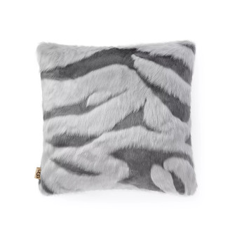 Shayla Jacquard Faux Fur Decorative Pillow, 20" x 20"