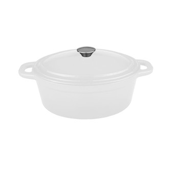 Neo Collection Cast Iron 8-Qt. Oval Covered Casserole