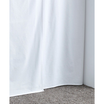 Solid White Cotton Twin XL Dorm Bedskirt