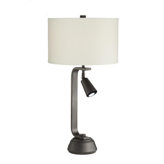 Metal Transitional Table Lamp with Spotlight