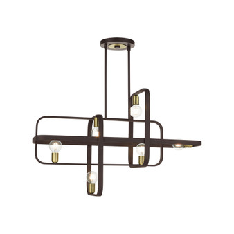 Bergamo 6 Lights Linear Chandelier