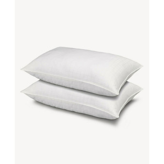 100% Cotton Dobby-Box Shell Firm Density Side/Back Sleeper Down Alternative Pillow, Standard - Set of 2