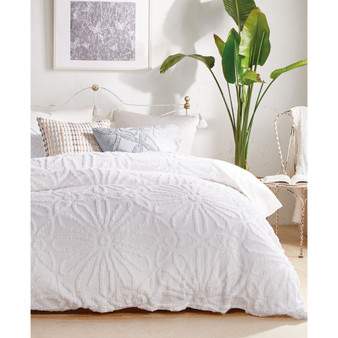 Peri Chenille Medallion Comforter Set, Queen
