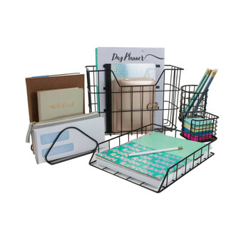 5 Piece Desk Organizer Set