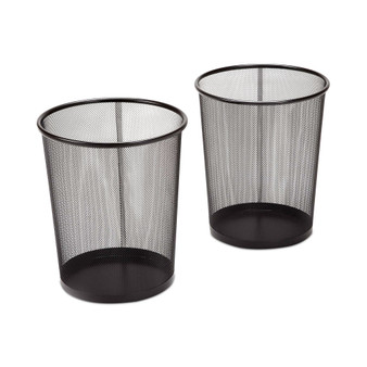2-Pk. 6-Gallon Round Mesh Trash Can Recycling Bins