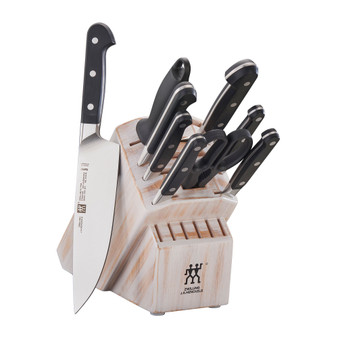 Pro 10pc Block Set with White Rustic Rubberwood Block