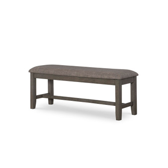 Allston Park Gray Farmhouse Bench