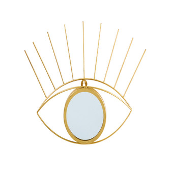 17" Glam Eye Wall Decor Accent Mirror