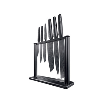 Id3 Black Samurai Gozen Knife Block Set, 7 Piece