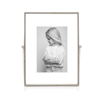 Metal Easel Float Picture Frame, 4" x 6"