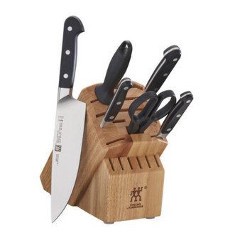 Pro 7pc Block Set with Natural Rubberwood Block