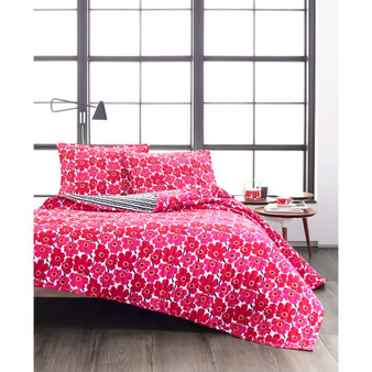 Mini Unikko Cotton Reversible 3 Piece Quilt Set, King