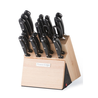 PowerEdge 20 Piece Knife Block Set with Built In Electric Knife Sharpener