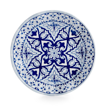 Talavera Azul Collection Melamine 8" Salad Plate, Set of 4