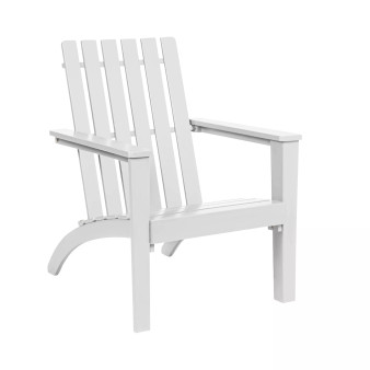 Patio Adirondack Chair Acacia Wood Lounge Armrest Garden Deck