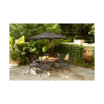 Chateau Outdoor Aluminum 7-Pc. Set (60" Round Dining Table & 6 Swivel Rockers) with Outdoor Cushions, Created for Macy's