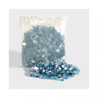 Fire Pit Fire Glass Tempered Glass Rocks for Fireplace Accessories