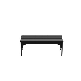 Backless All-Weather Outdoor Bench for Patio Garden