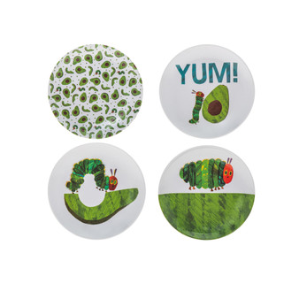 World of Eric Carle Children's Avocado Serving Plates Set, 4 Piece