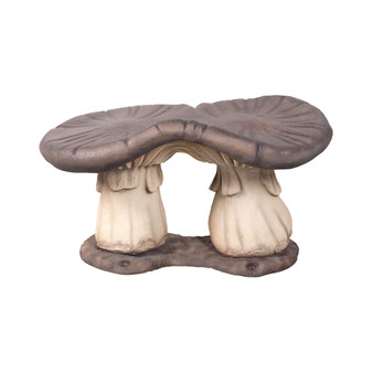 Massive Mystic Mushroom Bench Garden Statue