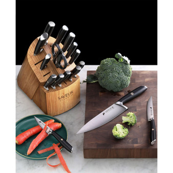 Voyage Series Forged German Steel 17-Pc. Cutlery Set