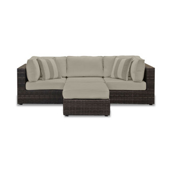 Viewport Outdoor 4-Pc. Modular Seating Set (2 Corner Units, 1 Armless Unit and 1 Ottoman), with Sunbrella® Cushions, Created for Macy's