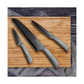 Tomodachi™ Raintree Ash 3-Pc. Knife Set with Blade Guards