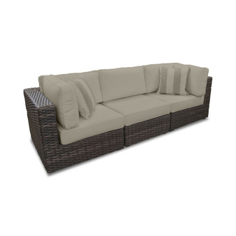 Viewport Outdoor 3-Pc. Modular Seating Set (2 Corner Units and 1 Armless Unit) with Sunbrella® Cushions, Created for Macy's