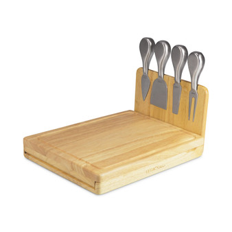 Toscana® by Asiago Rubberwood Cheese Board & Tools Set