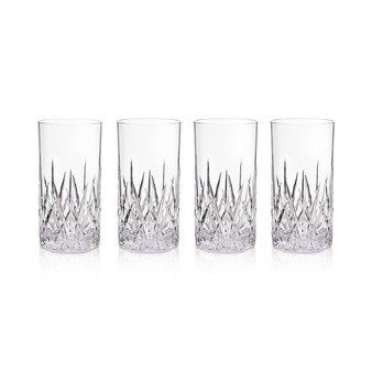 Aurora Clear Highball Tumblers, Set of 4
