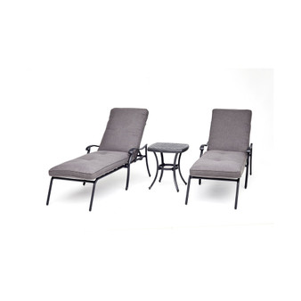 Vintage II Outdoor 3-Pc. Chaise Set (2 Chaise Lounges & 1 End Table) With Outdura® Cushions, Created for Macy's