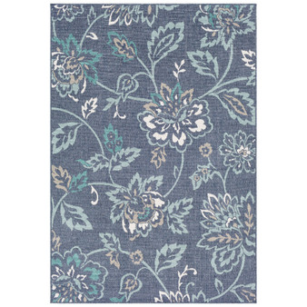 Alfresco ALF-9673 Charcoal 6' x 9' Area Rug, Indoor/Outdoor