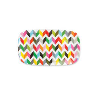 Melamine 13.75" x 8" Ziggy Rectangular Platter, set of 2