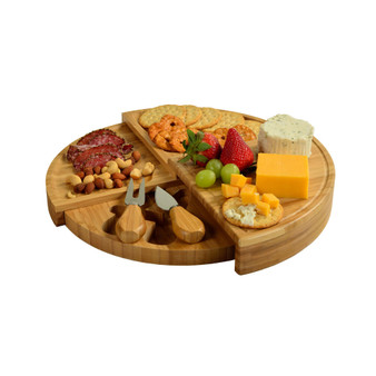 Florence Multilevel Transforming Bamboo Cheese Board with Tools