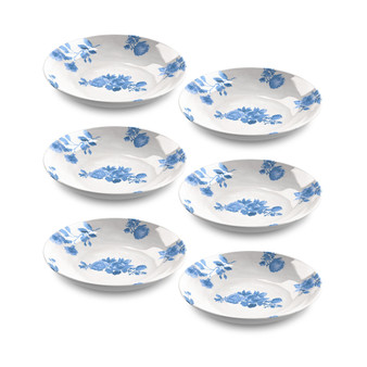 Cottage  Floral Low Bowl Set of 6
