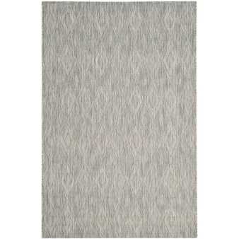 Courtyard Gray 4' x 5'7" Sisal Weave Outdoor Area Rug