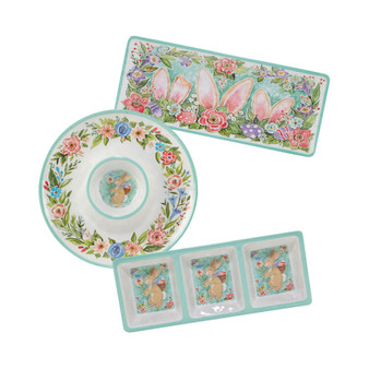 Joy of Easter Melamine 3-PC Hostess Set
