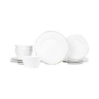 Melamine Lastra 12 Piece Set, Service for 4