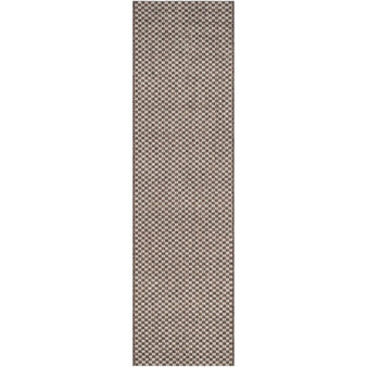 Courtyard Light Brown and Light Grey 2'3" x 8' Sisal Weave Runner Outdoor Area Rug