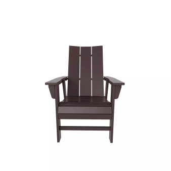 Outdoor Patio Modern Adirondack Dining Chair Weather Resistant