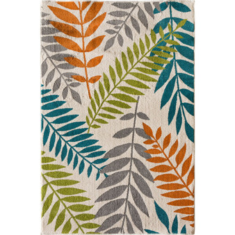 Tropicana Blythewood White 3'3 x 5' Outdoor Area Rug